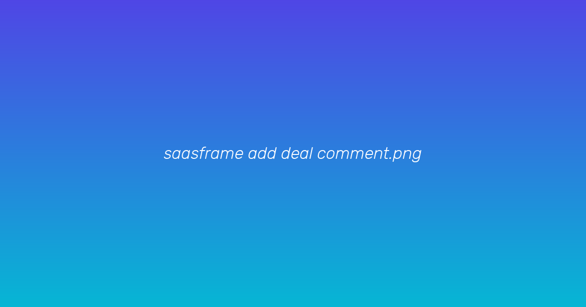 Add note dialog on deal