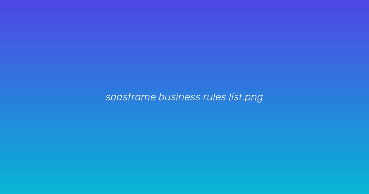 Rules List View