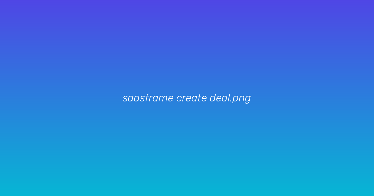 Create deal form
