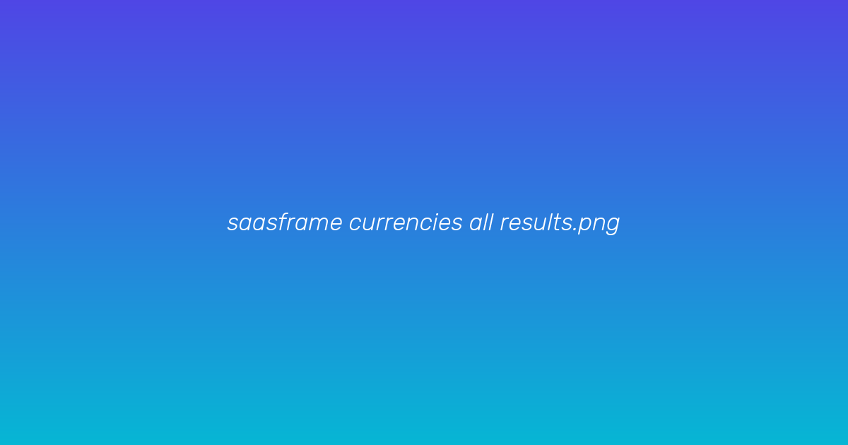 Currencies screen