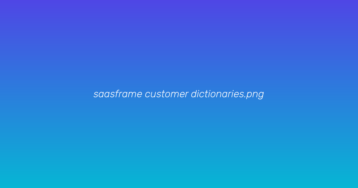 Customer profile showing dictionary-driven fields