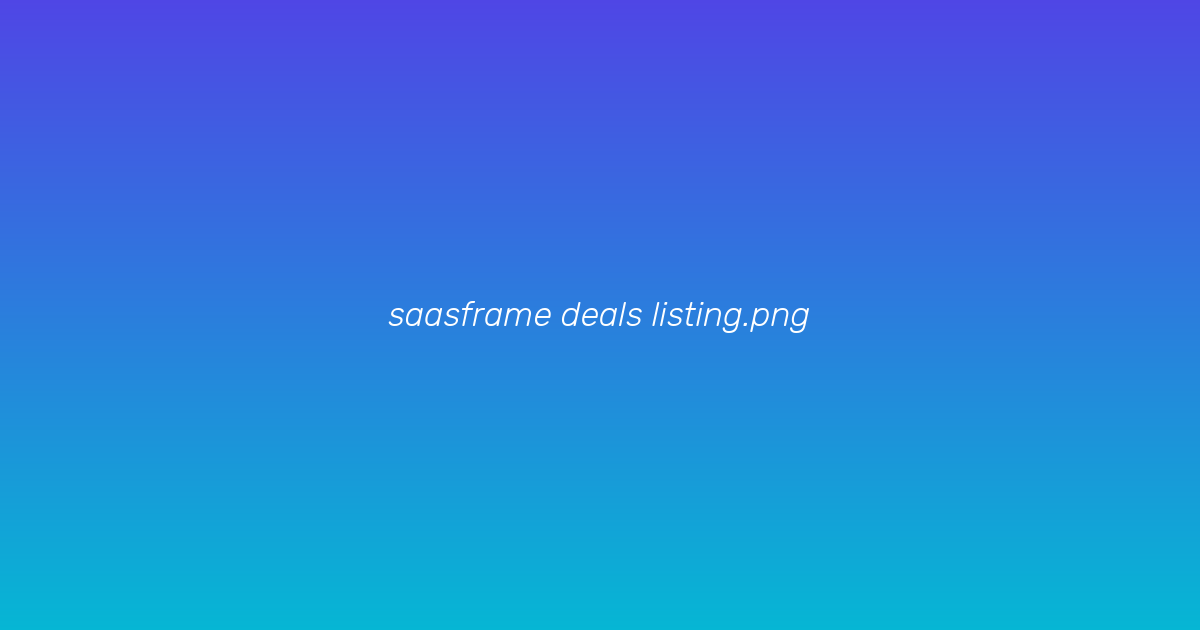 Deals list view