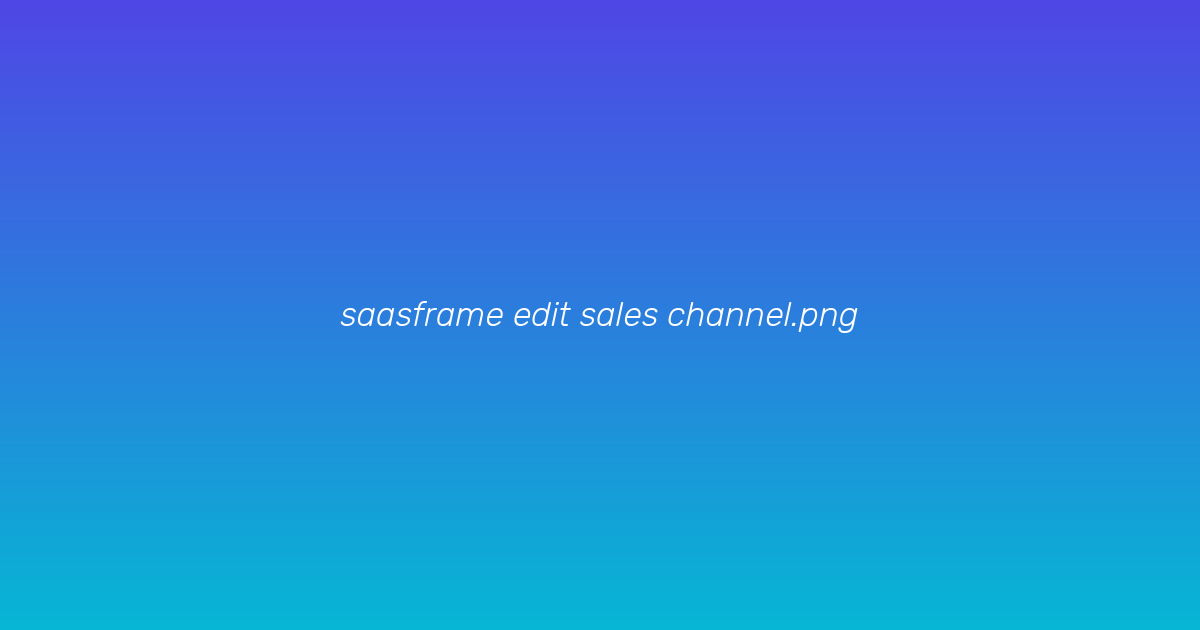 Edit channel settings