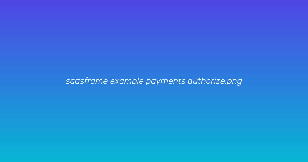 Payment authorized