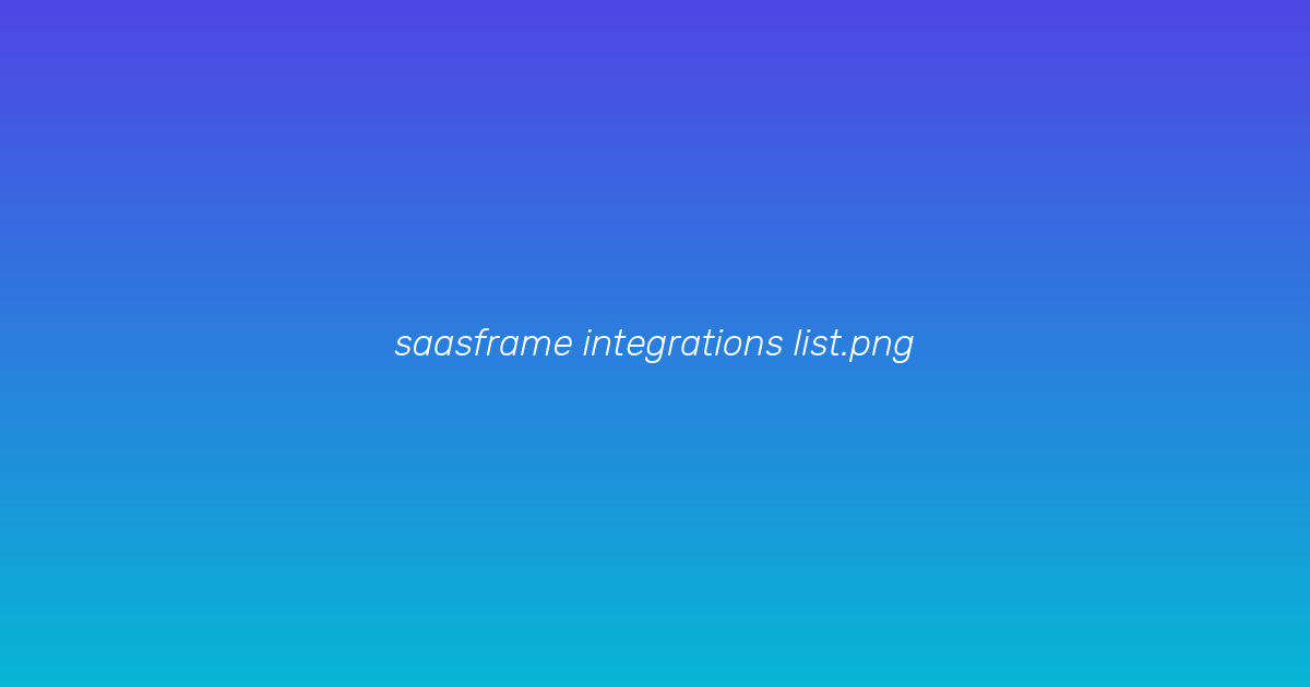Integration Marketplace