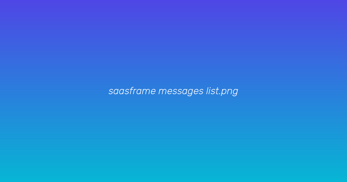  Messages list