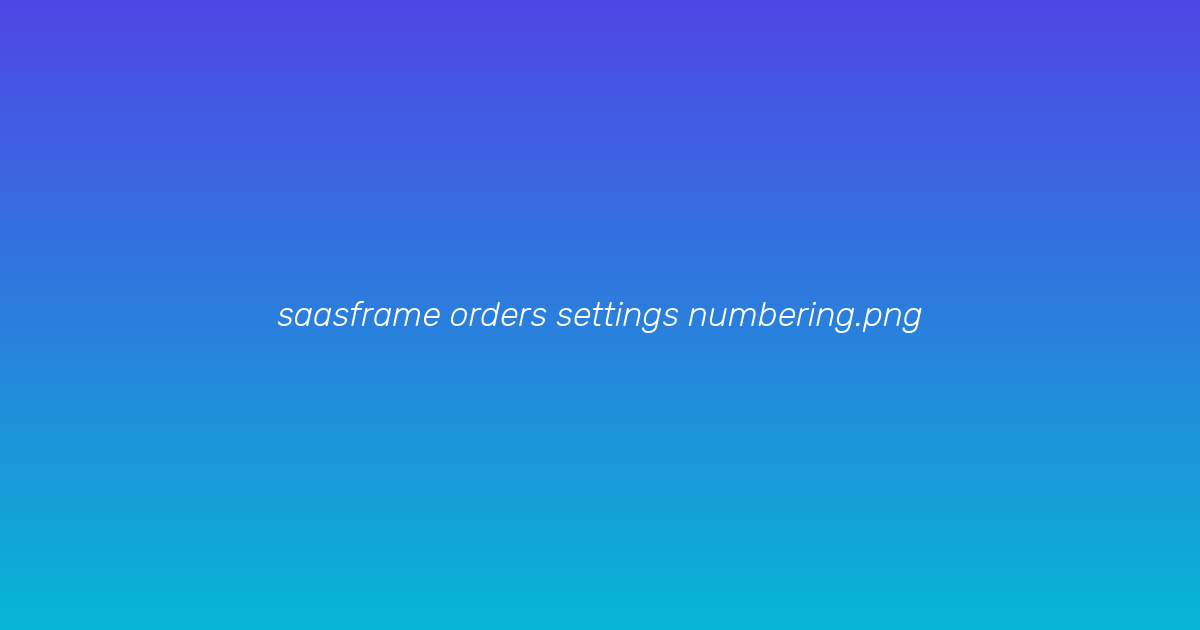 Document numbers
