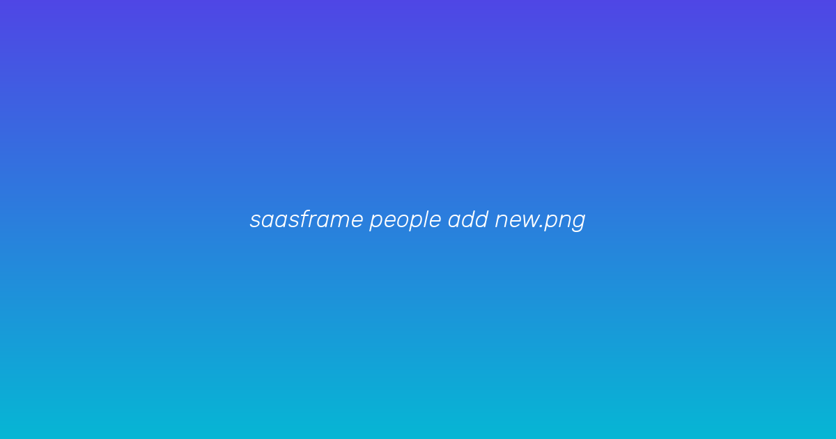 Create person form