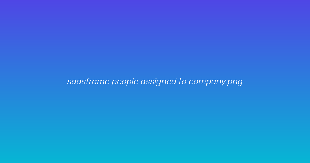 People tab on company detail