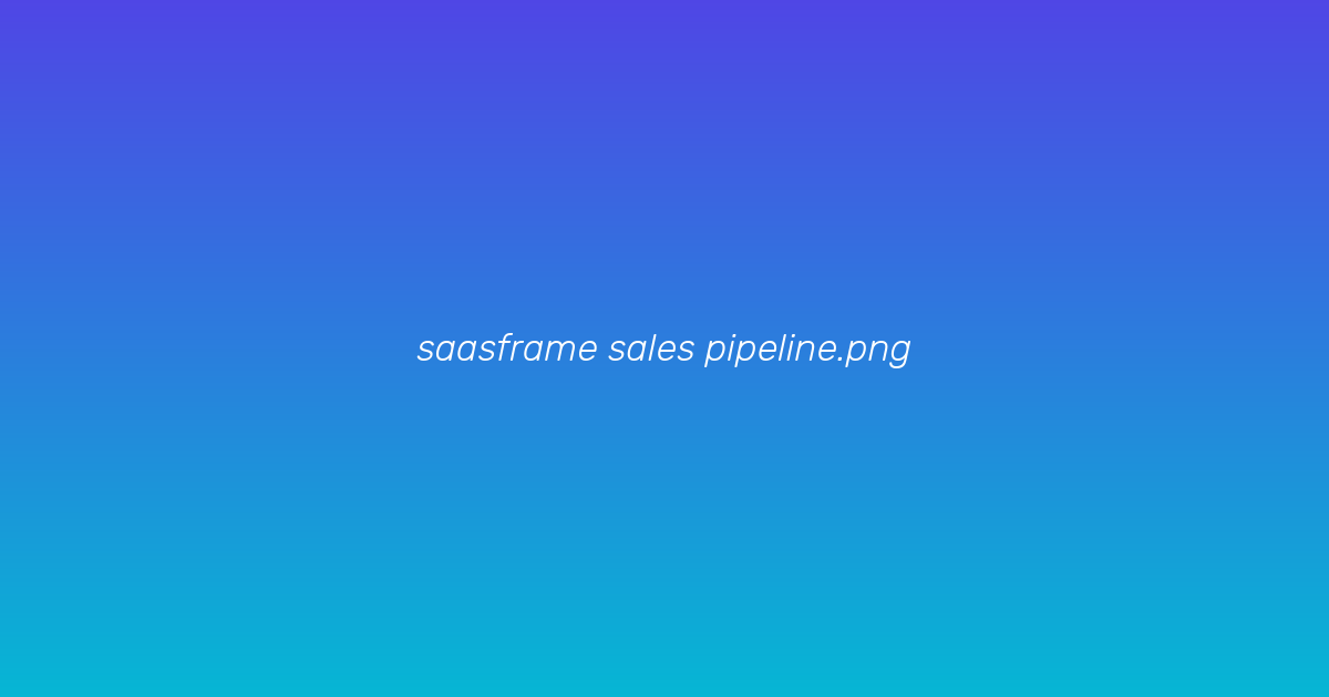 Sales pipeline board