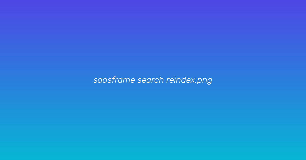 Search reindex options