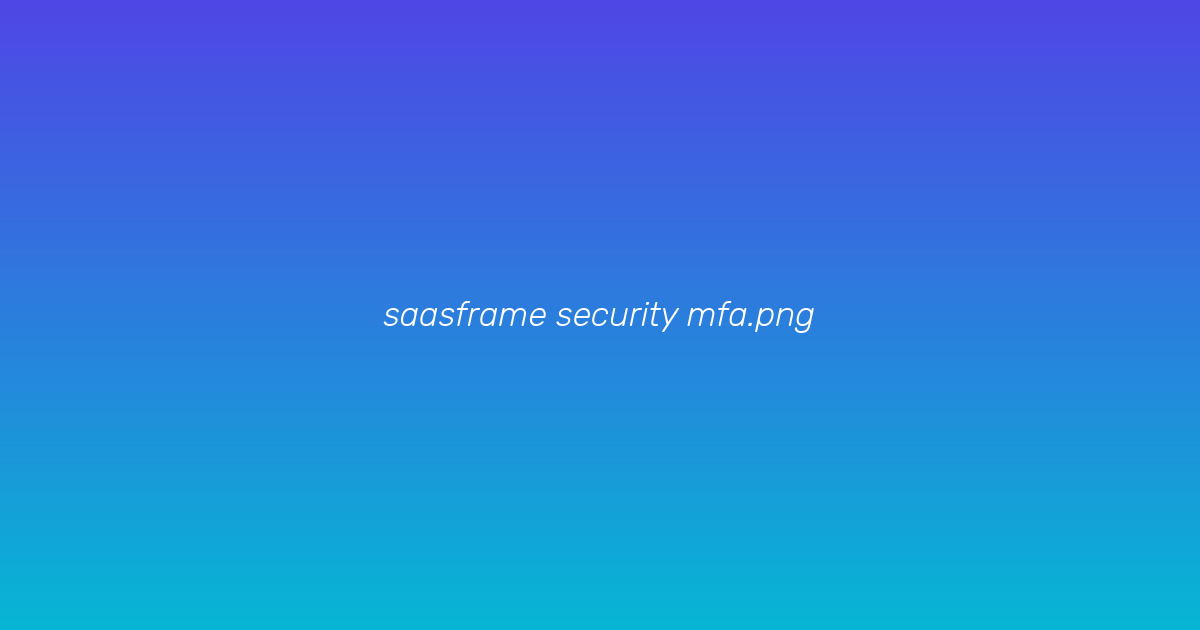 MFA providers list
