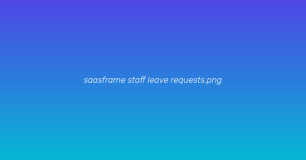 Leave requests list view