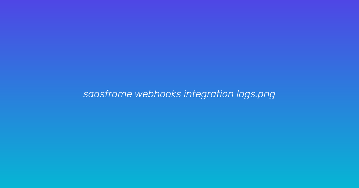 Aggregated webhook delivery log