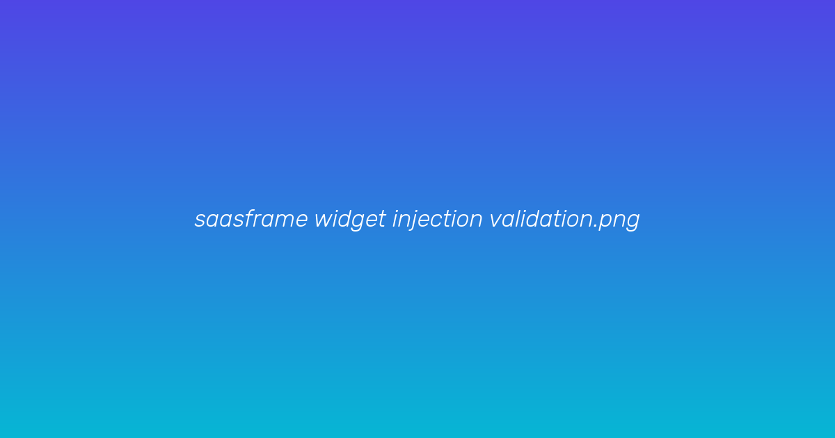Injected validation card that blocks save